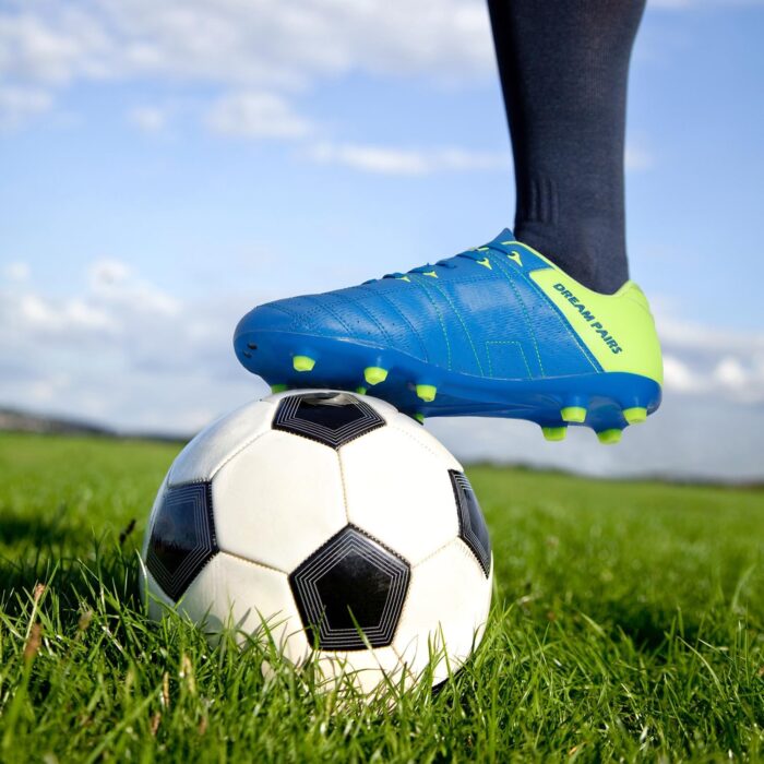 DREAM PAIRS Mens Sport Flexible Athletic Lace Up Light Weight Outdoor Cleats Football Soccer Shoes - Image 6