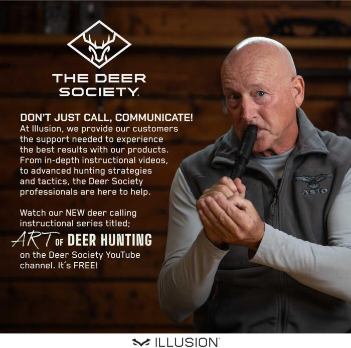Extinguisher Deer Call by Illusion | Grunt Tube | Buck, Doe, Fawn | Adjustable 10-in-1 Call | Color (CAMO/Black) | Freeze Resistant - Image 6