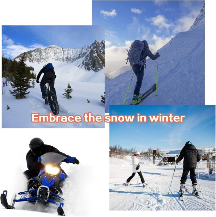Winter Knitted Balaclava Beanie Hat Warm Cycling Ski Mask, Women Windproof Hood, Balaclavas Heavyweight Thermal Fleece - Image 7