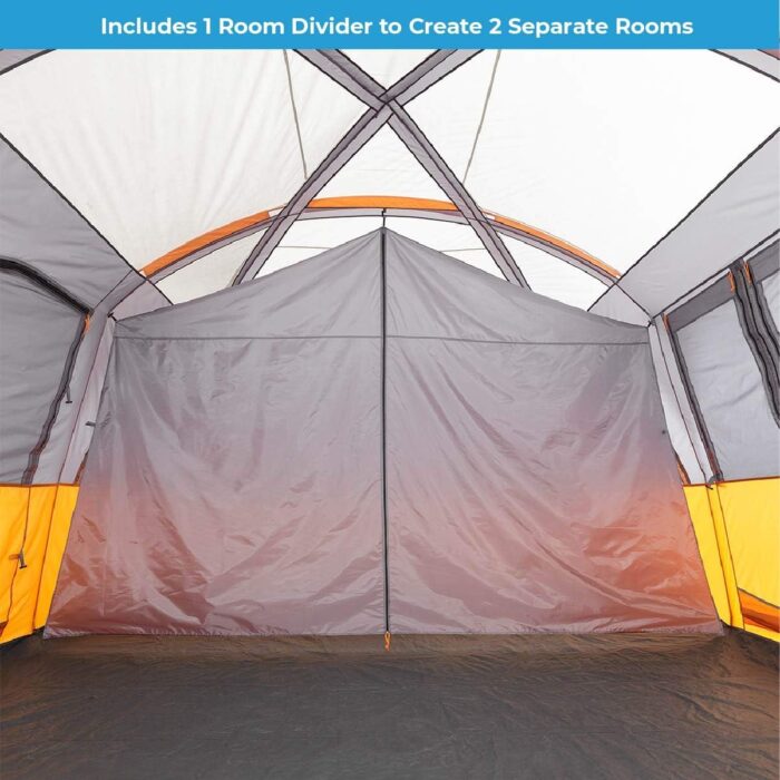 CORE Tent for Family Camping | 10 Person / 11 Person / 12 Person Large Multi Room Cabin Tents for Car Camping & Outdoor Adventures - Image 9