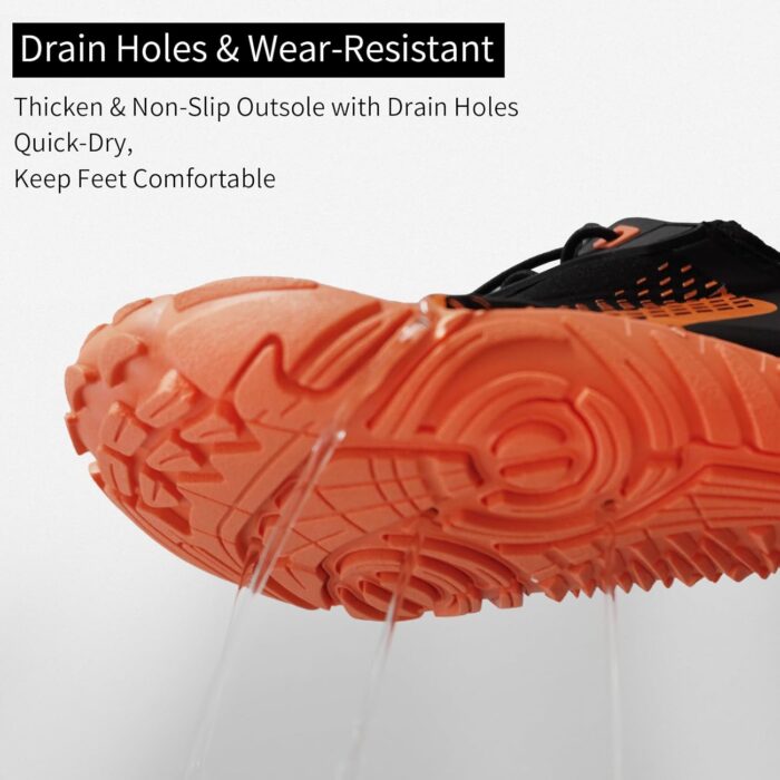 Queday Water Shoes for Women Men Quick Dry Barefoot Shoes Athletic Lightweight Sports Aqua Socks Outdoor Swim Fishing Hiking Diving Surf Walking Kayaking - Image 2