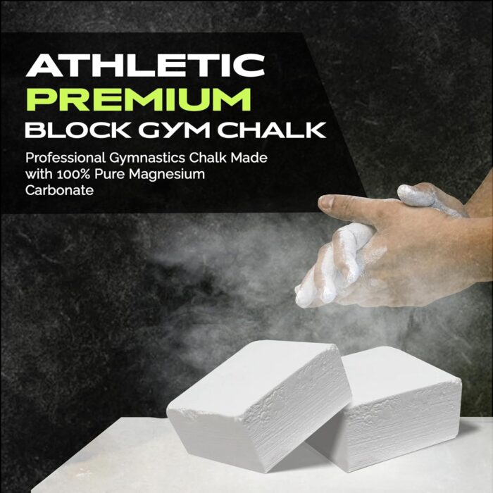 Premium Gym Chalk, Pure Magnesium Carbonate Chalk for Excellent Grip, Weightlifting, Gymnastics, Rock Climbing - Block Chalk 1 LB - Image 2