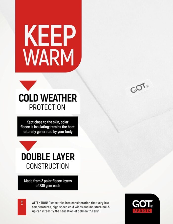 GOT Sports Ear Warmer Headband for Women - Fleece Running Headband Ear Covers for Cold Weather - Ski Cycling Ear Muffs for Winter (White) - Image 5