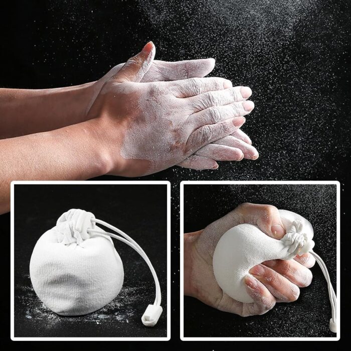 Climbing Chalk Bag for Rock Climbing - with Chalk Ball - Adjustable Black Chalk Bag Bouldering for Rock Climbing Equipment - Image 5
