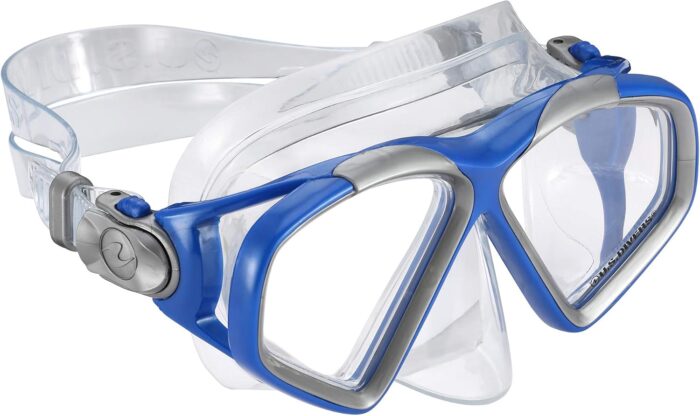 U.S. Divers Cozumel DX Seabreeze Adult Snorkeling Combo Set with Adjustable Mask, Snorkel, and Medium Fins (Men's 6.5-8/Women's 5-9.5),Blue/Silver,SR2594016M - Image 3