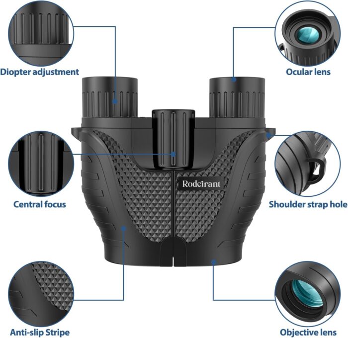 Binoculars 15x25 for Adults,Waterproof Durable & Clear Binoculars with Low Light Night Vision for Sightseeing,Concerts and Bird Watching - Image 4