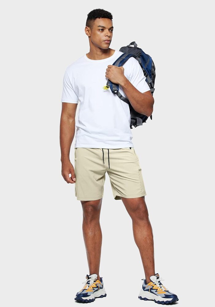 Viodia Men's Hiking Cargo Shorts Stretch Quick Dry Lightweight Shorts for Men Fishing Athletic Shorts with Pockets - Image 6