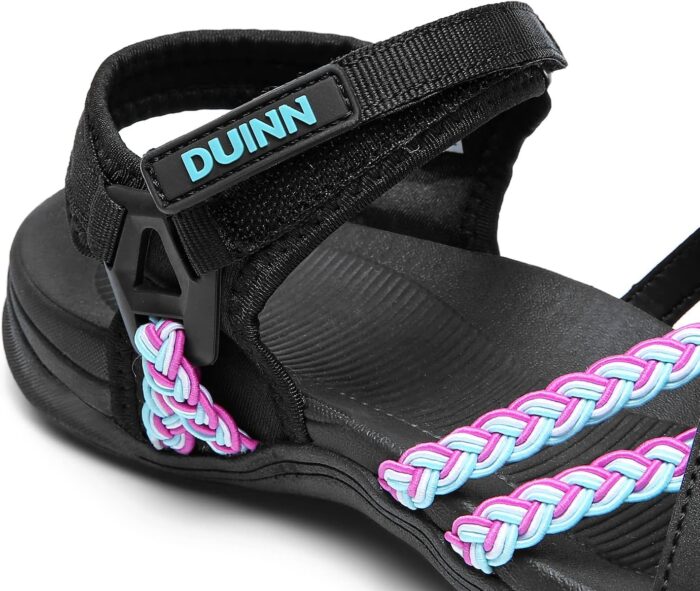 UBFEN Womens Hiking Sandals Sport Sandals Straps with Adjustable Hooks Arch Support Beach Vacation Casual Camping - Image 3