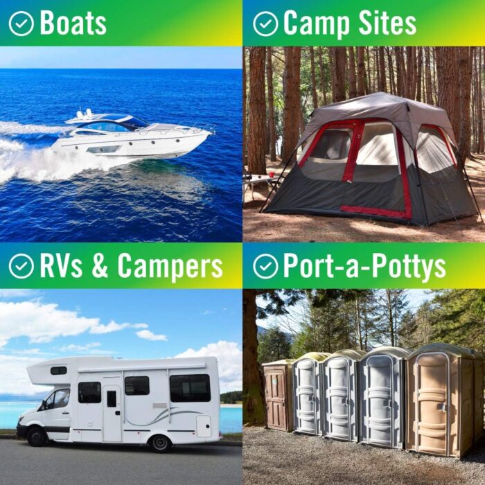 Boat and RV Toilet Paper, Septic Safe Quick Dissolving Tissue, 12 Single Rolls, Biodegradable 2-Ply for Marine, Travel, and Camper Systems, Camping Tank-Safe Bulk Pack - Image 7