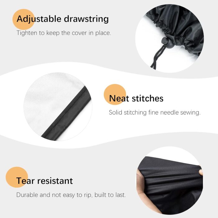 Tonhui Exercise Bike Cover, Upright Indoor Cycling Protective Cover Dustproof Waterproof Cover Ideal for Indoor Or Outdoor Use - Image 3