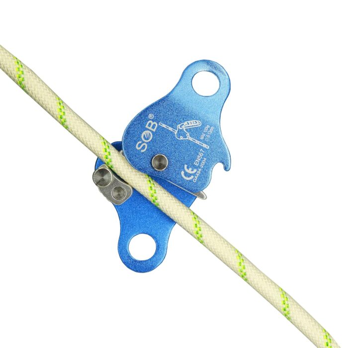 SOB Climbing Fall Protection Belay Device Ascender Protect Aluminum Magnesium Alloy Climbing Ascent Rope Grip Clamp for Mountaineering Rock Climbing Downhill Operations and Rescue - Image 3