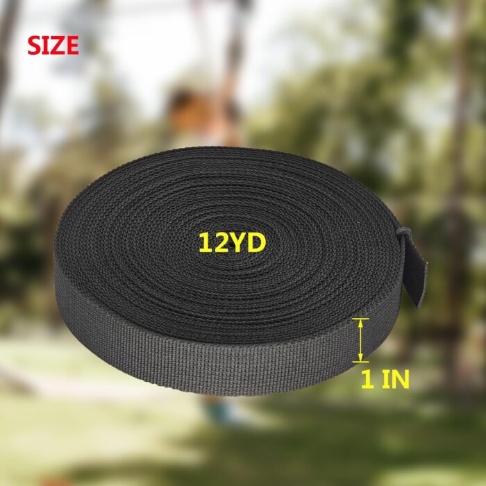 Nylon Straps 1 Inch Wide (12 Yards) Nylon Strap for Indoor or Outdoor Gear, Mountaineering and Climbing Accessories, Firefighting and Rescue Gear,DIY - Image 3