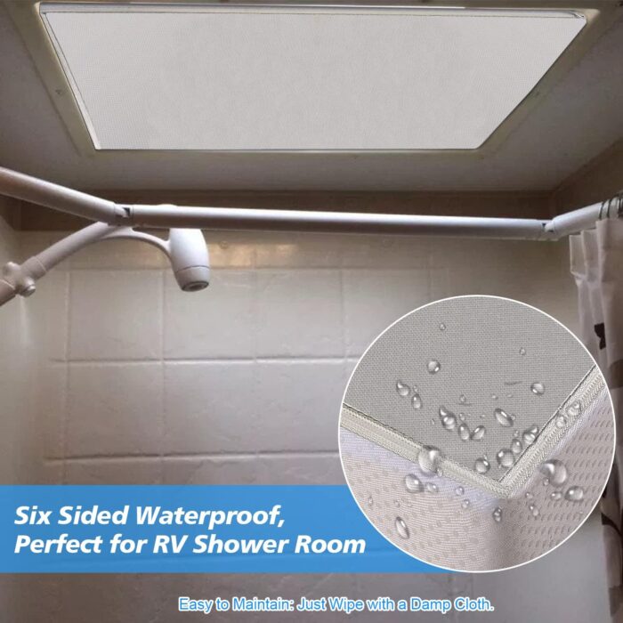 Safoner Waterproof RV Vent Insulator and Skylight Cover with Reflective Surface, Fits Standard RV Vents- 14x14 Inch (1 Pack) - Image 4