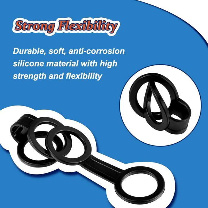 Frienda Scuba Dive Snorkel Clip Silicone Diving Snorkel Keeper Mask Strap Holder Retainer Quick Release Scuba Plastic Clip Tube Holder Equipment Attachment Gear Spare Part Accessories - Image 3