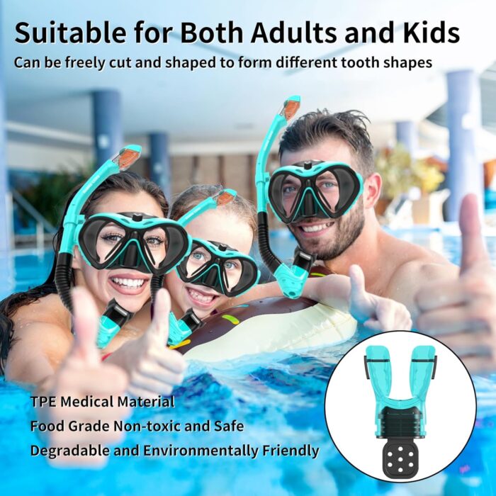 Moldable Scuba Diving Mouthpiece, TPE Snorkel Mouthpiece Regulator Replacement, Fits Scuba Equipment Standard Regulators Scuba Diving Accessories, Shapable Customized Mouthpiece Bite - Image 5