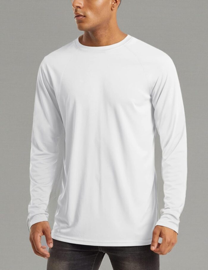 MAGCOMSEN Men's Long Sleeve Shirts UPF 50+ UV Sun Protection Athletic Shirts for Hiking Running Workout Rash Guard - Image 7