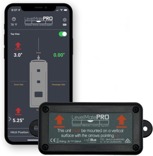 LogicBlue Technology LevelMatePRO Wireless RV Leveling System, Bluetooth Leveler for Campers, Must-Have Accessory for Travel Trailers, Effortless Setup for Phones with App