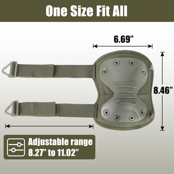 Tactical Professional Combat Knee Protective Pads Set Advanced Tactical Gear Set for Outdoor CS Paintball Game Cycling Safety Skateboarding Gear Skates Airsoft Hunting Knee Protection Guard Pads - Image 4