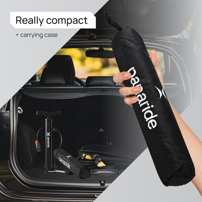 Bike Pump Floor, Advanced Bike Tire Inflator, Bicycle Hand Air Pump with Dual Presta and Schrader Valves, Handheld Bike Pump, Suitable for Road and Mountain Bikes, Baby Stroller, Balls - Image 4