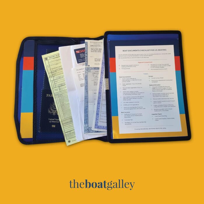 Boat Documents Organizer - Large Size Waterproof Case for Boat Papers - Keep All Documents Safe and Organized - Boating Gifts for Men (Gray) - Image 3