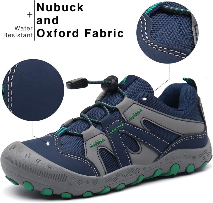 Mishansha Kids Hiking Boots Toddler Girls Boys Hiking Shoes Water-Resistant Anti-Collision Non-Slip Athletic Outdoor Trekking Boots - Image 2