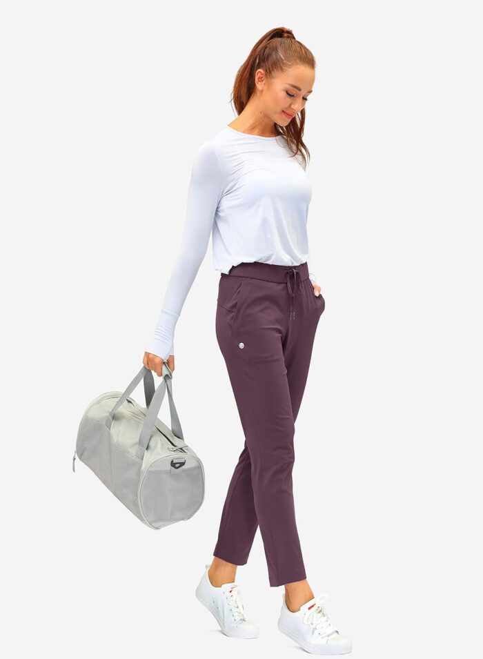 G Gradual Women's Pants with Deep Pockets 7/8 Stretch Ankle Sweatpants for Golf, Athletic, Lounge, Travel, Work - Image 4