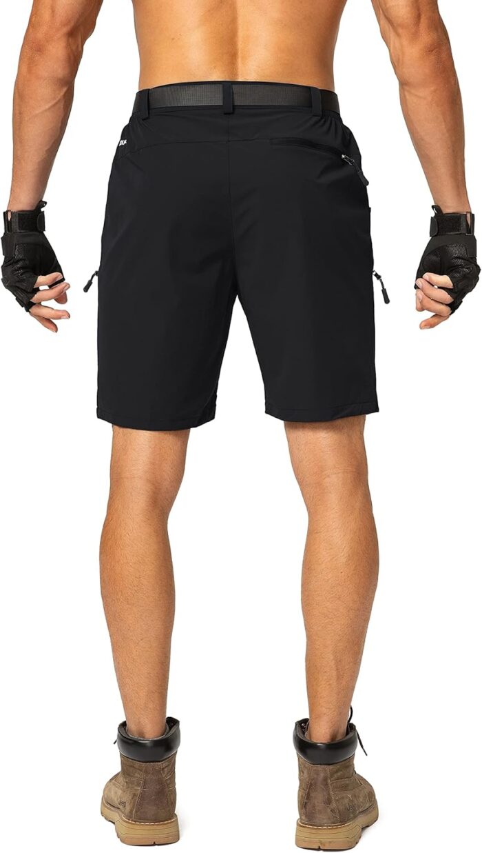 Men's Hiking Cargo Shorts Stretch Quick Dry Outdoor Tactical Shorts for Men with Multi Pocket for Fishing Casual - Image 3
