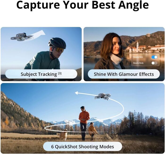 DJI Flip (RC-N3), Drone With 4K UHD Camera for Adults, Under 249 g, 3-Axis Gimbal Stabilization, 44000ft/13km Video Transmission, Palm Takeoff, Auto Return, 31-Min Flight Time, Intelligent Flight - Image 4