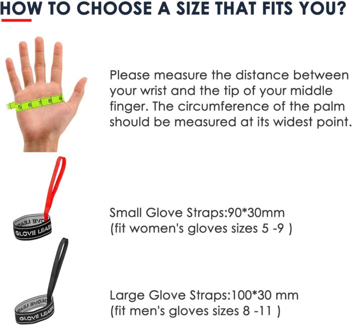 Sport Glove Safety Strap - Ski Gloves Elastic Wrist Leash Handcuffs,Perfect Mountaineering & Ski Accessories for Hanging Glove - Image 3