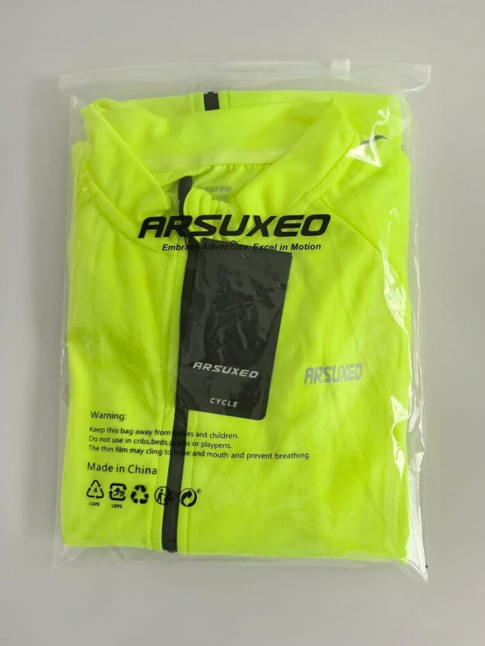 ARSUXEO Men's Half Zipper Cycling Jerseys Long Sleeves Mountain Bike Shirts 6031 - Image 7