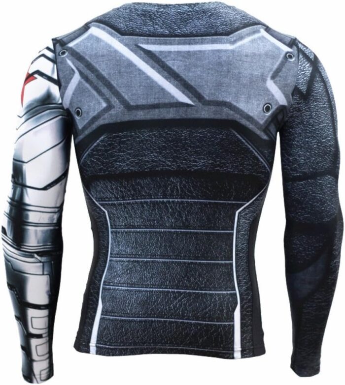 Super Hero Compression Sports Shirt Men's Long/Short Sleeve Fitness Tee Gym T-Shirt - Image 3