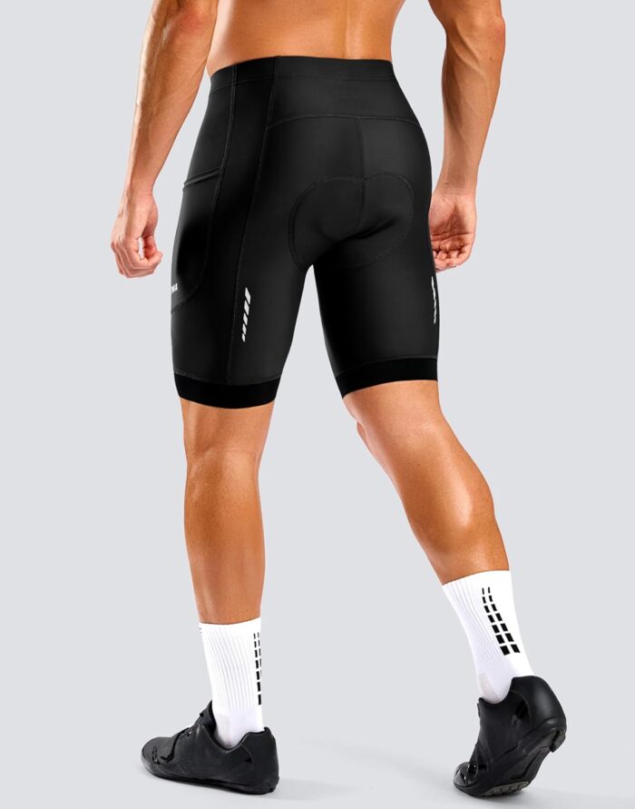 Bikewa Men's Cycling Shorts 7" 4D Padded Bike Shorts for Men Road Biking Bicycle Riding Cycle Biker Phone Pockets - Image 3