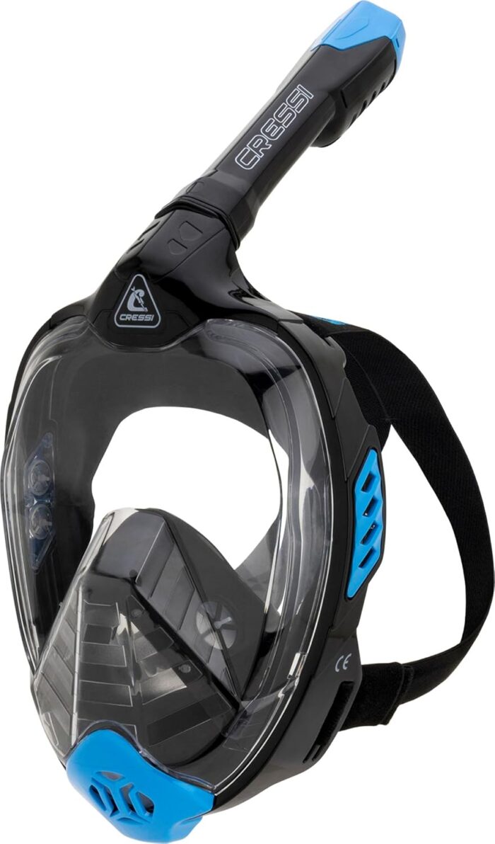 Cressi Adult Snorkeling Full Face Mask - Wide Clear View, Anti-Fog System - Easy Breathing: Safety First - Bali: Designed in Italy - Image 3