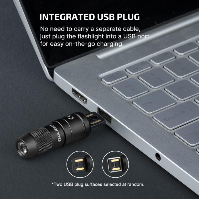 OLIGHT IMINI 2 EDC Rechargeable Keychain Flashlight, 50 Lumens Compact and Portable Mini LED Keyring Lights with Built-in Battery Ideal for Everyday Carry and Emergencies (Black) - Image 3
