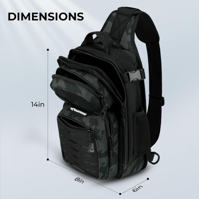 KastKing BlowBak Tactical Sling Tackle Bag-Lightweight Fishing Backpack Storge Fishing Gear and Equipment,Gift for Men - Image 3