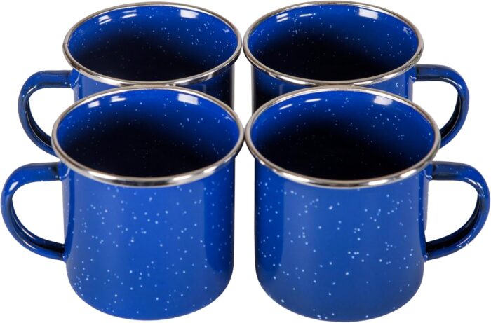 Stansport 24-Piece Enamel Camping Tableware Set - Image 11