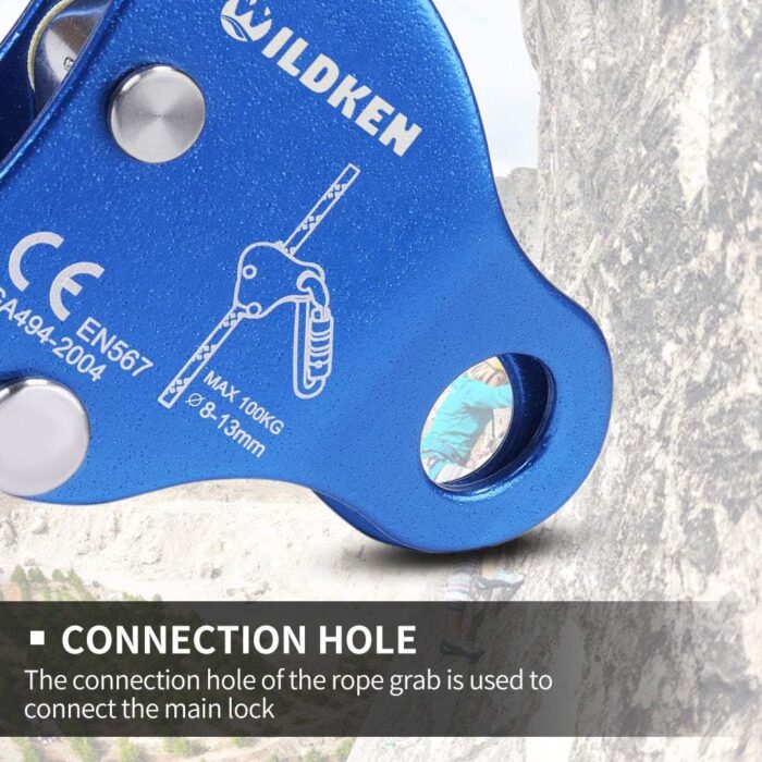Climbing Ascender Fall Protection Belay Device Climbing Rope Grab for Rock Climbing Mountaineering Tree Arborist Expedition Caving Rescue Aerial Work - Image 8