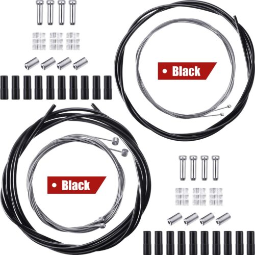 Boao Universal Bicycle Transmission Line Bicycle Shift Derailleur Cable and Brake Cable Kit for Mountain Road Bike Repair