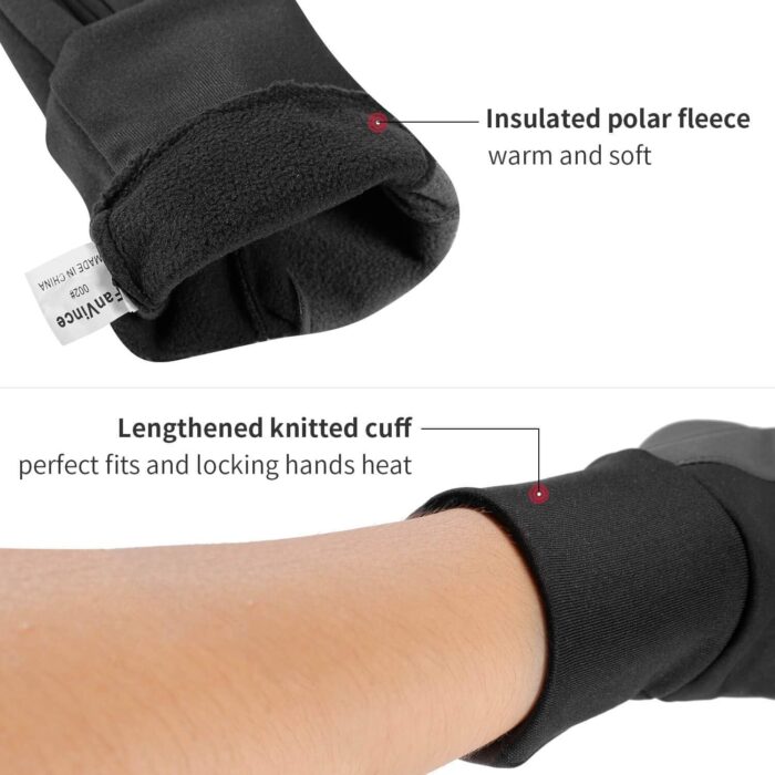 FanVince Winter Gloves Touch Screen Water Resistant Windproof Thermal for Running Cycling Driving Hiking for Men Women - Image 3