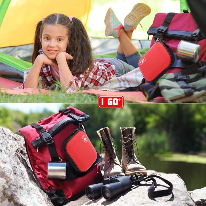 I GO 85 Pieces Hard Shell Mini Compact First Aid Kit, Small Personal Emergency Survival Kit for Travel Hiking Camping Backpacking Hunting Marine Car - Image 6