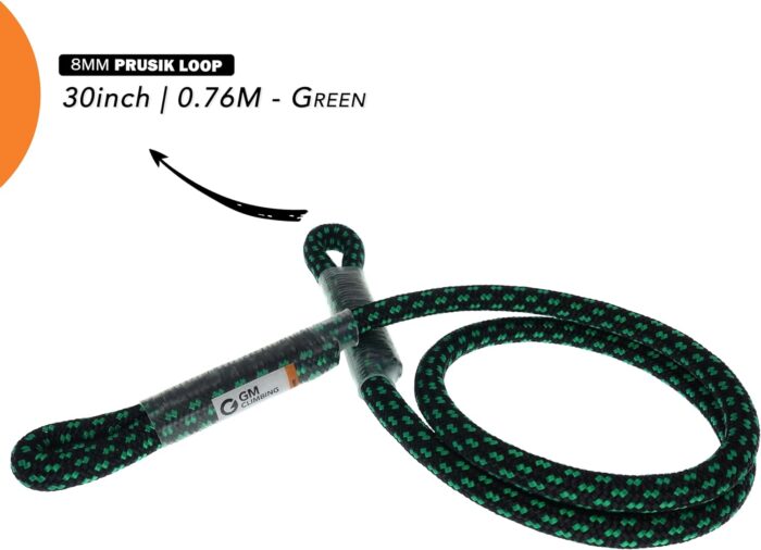 GM CLIMBING 8mm (5/16") Prusik Swen Eye-to-Eye Pre-Sewn 30 inch / 45 inch - Image 5