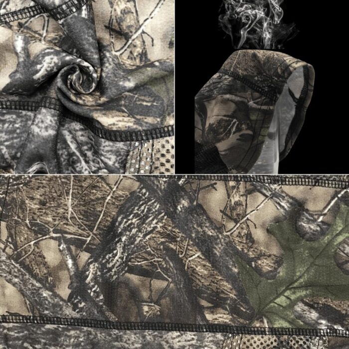 Camo Balaclava Face Mask with Mesh Breathable Holes for Man and Women-Huning Fishing Sking Windproof UV Protection - Image 5