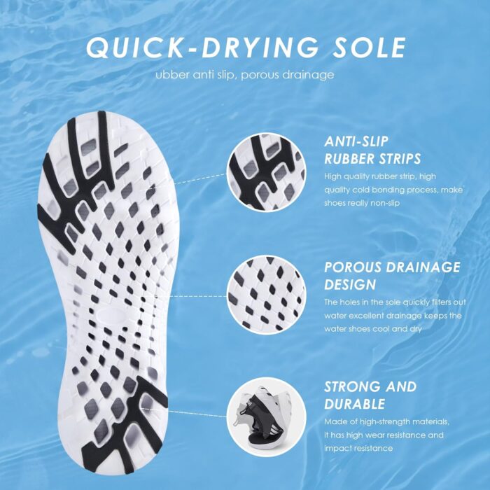 Water Shoes for Men Women Mesh Barefoot Hiking Swim River Shoes Adult Lake Pool Aqua Socks Beach Surfing Kayaking Sport Accessories Camping - Image 4