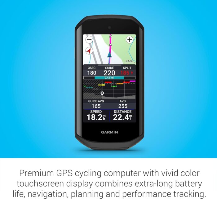Garmin Edge 1050®, Premium Cycling Computer, Vivid Color Touchscreen Display, Built-in Speaker, Advanced Training and Group Ride Features, Road Hazard Alerts - Image 3