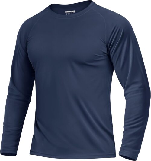 Boladeci Men's UPF 50+ Sun Protection UV SPF Shirts Long Sleeve Lightweight Quick Dry Swim T-Shirts Rash Guard