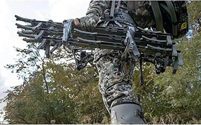 Helium 30" Lightweight Aluminum Treestand Climbing Sticks with Fold Up Steps and Boot Grabbing Grooves (1-Pack/3-Pack) - Image 9