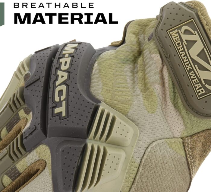 Mechanix Wear: M-Pact Tactical Gloves with Secure Fit, Touchscreen Capable Safety Gloves for Men, Work Gloves with Impact Protection and Vibration Absorption (Camouflage - MultiCam, Large) - Image 6