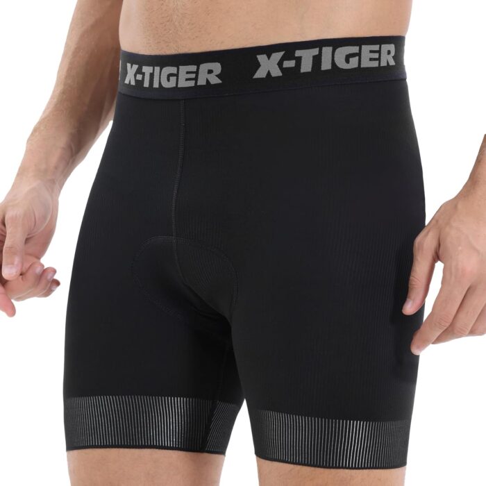 X-TIGER Cycling Underwear Mens Bike Shorts 5D Padded Mountain Biking Riding Shorts with Anti-Slip Leg,Bicycle Liner Shorts - Image 2