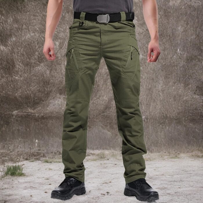 Men's Ripstop Tactical Pants Water Resistant Stretch Cargo Pants Lightweight EDC Hiking Work Pants - Image 8