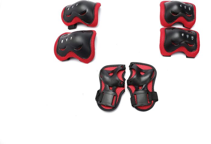 Kids Helmet Knee Elbow Pads Wrist Guard Sport Protective Gear Adjustable Scooter Skateboard Roller Bike Skate Cycling Safety Set for Boy Girl 4-12 Years - Image 6